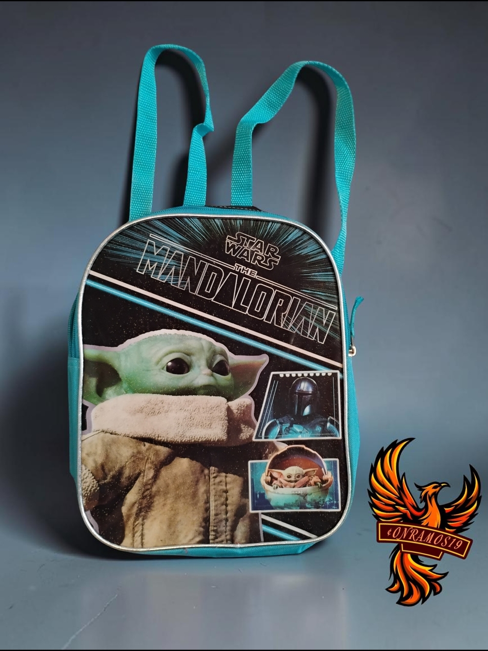 Star Wars The Mandalorian Grogu Teal Kids Backpack